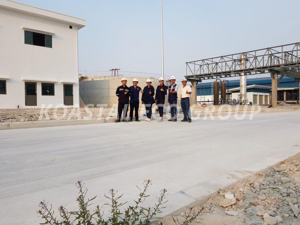 Inspection of construction and equipment installation completion – Wastewater treatment system of CPV Food’s poultry processing plant for export