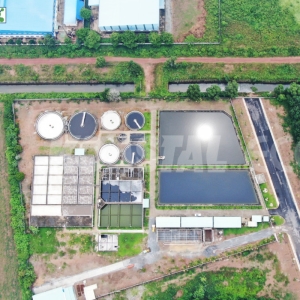 The textile and dyeing wastewater treatment plant No 2 of Viet Huong 2 IP – Civil capacity: 8,000 m3/day