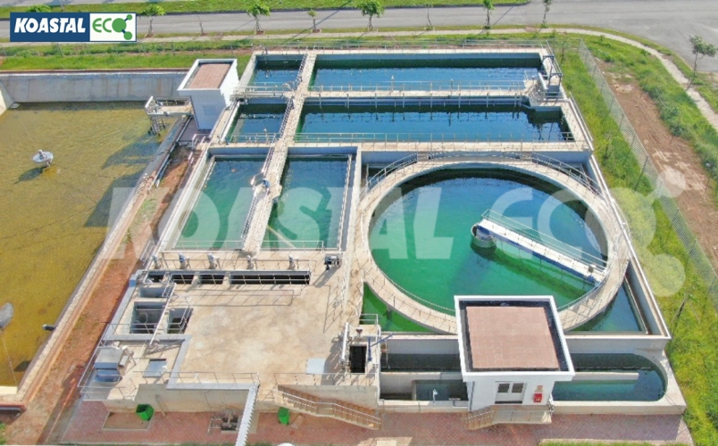 The central textile and dyeing wastewater treatment plant of Bim Son IP – Total capacity: 32,000 m3/day, capacity of phase 1: 15,000 m3/day