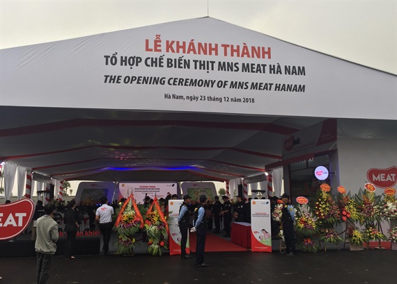 Handover and inauguration ceremony The process water treatment system of MNS Meat Ha Nam Factory