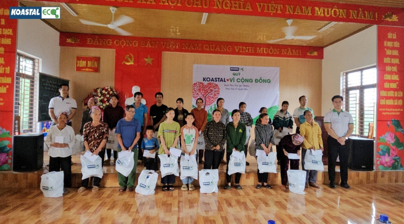 Koastal Eco hỗ trợ 80 hoàn cảnh đặc biệt khó khăn ở vùng sâu vùng xa tỉnh Nghệ An