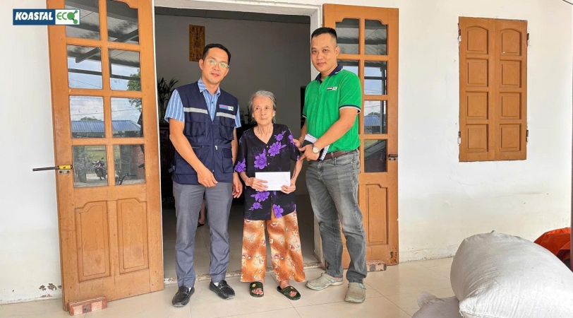 QUỸ “KOASTAL – VÌ CỘNG ĐỒNG” HỖ TRỢ BÀ CON BỊ ẢNH HƯỞNG BỞI BÃO MATMO (SỐ 11) TẠI THÁI NGUYÊN