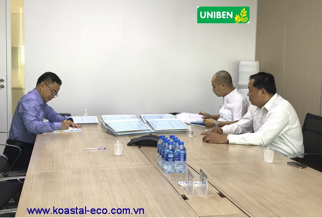 Lễ ký kết hợp đồng EPC – Hệ thống xử lý nước thải Nhà máy Uniben Bình Dương