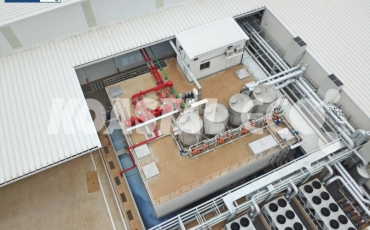 Hệ thống xử lý nước cấp (dùng cho sản xuất) Nhà máy nước tinh khiết, thảo dược và hoa quả Núi Tiên – Công suất: 120 m3/h