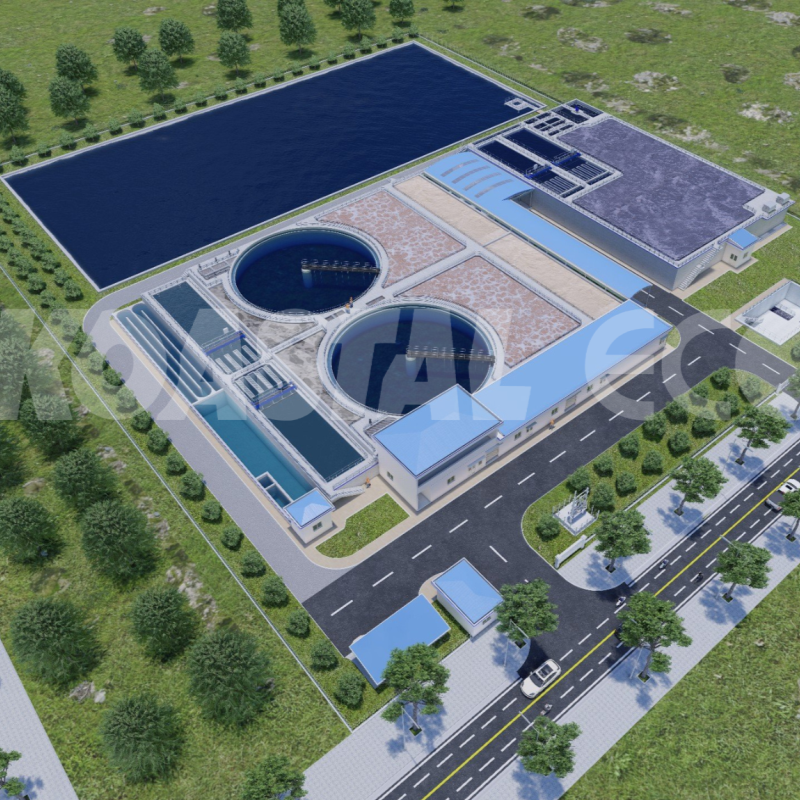 Nhà máy xử lý nước thải tập trung Khu dệt may KCN Thành Thành Công - Công suất: 15.000 m3/ngày đêm