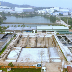 Khai Quang工业区集中式废水处理工厂 – 总处理能力: 25.000 立方米/天，第二阶段：14,000 立方米/天