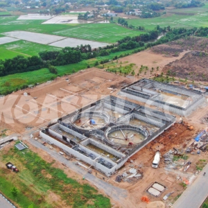 The centralized wastewater treatment plant for textile and dyeing in Thanh Thanh Cong Industrial - Capacity: 15.000 m3/day