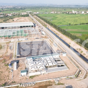 The centralized wastewater treatment plant in Bac Tien Phong Industrial Park – Capacity: 4.500 m3/day