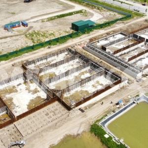 The central wastewater treatment plants of An Phat 1 IP – Total capacity: 25,000 m3/day, Module 2: 24.000 m3/day