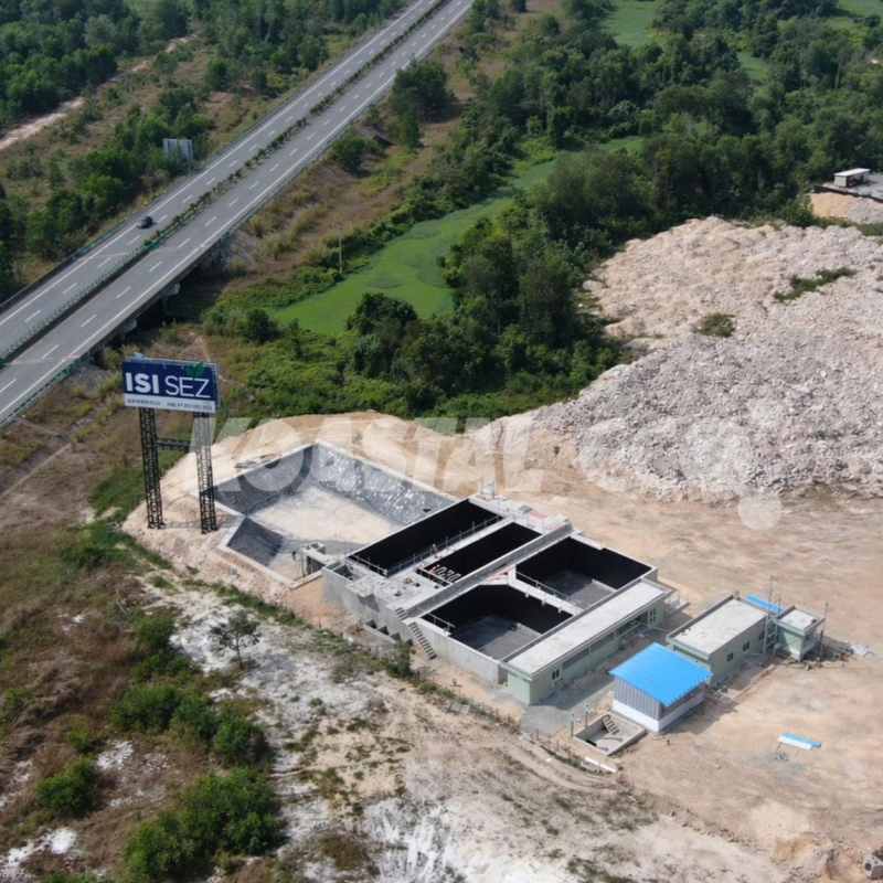 Nhà máy xử lý nước thải tập trung Khu kinh tế đặc biệt ISI - ISI Group (Campuchia) - Công suất: 3.000 m3/ngày đêm