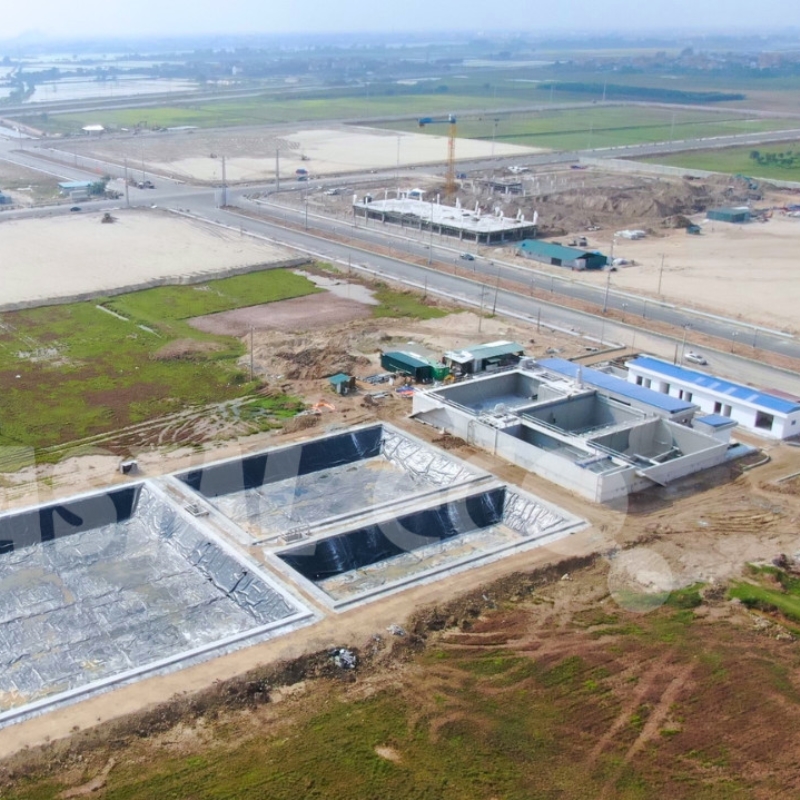 The centralized wastewater treatment plant No.2 of No.5 Industrial Park - Capacity: 4.300 m3/day